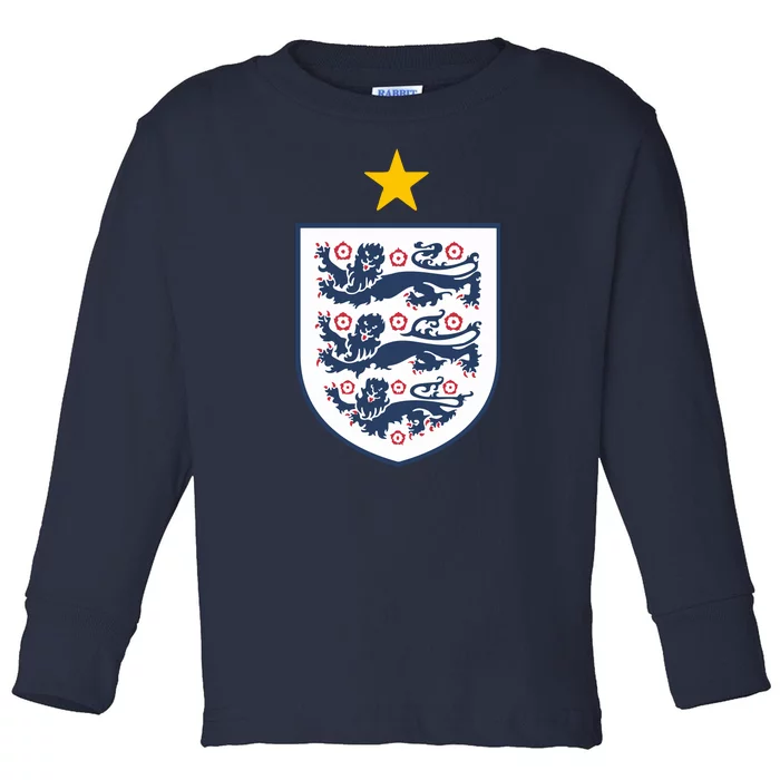 Cool One Star England Flag Toddler Long Sleeve Shirt