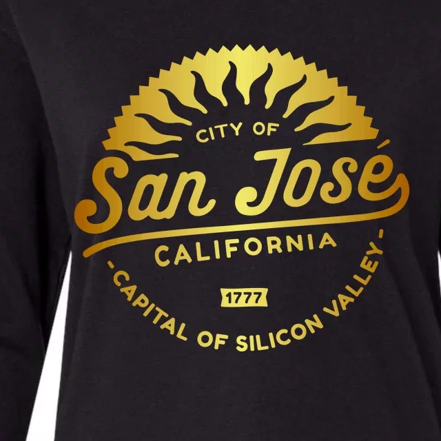 City Of San Jose California 1777 Capital Of Silicon Valley Womens Cotton Relaxed Long Sleeve T-Shirt