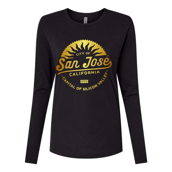 City Of San Jose California 1777 Capital Of Silicon Valley Womens Cotton Relaxed Long Sleeve T-Shirt