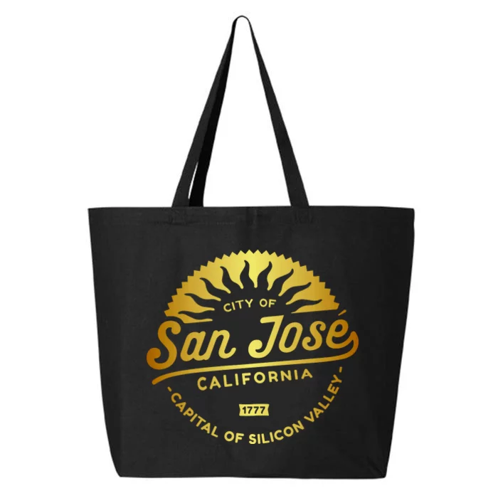 City Of San Jose California 1777 Capital Of Silicon Valley 25L Jumbo Tote