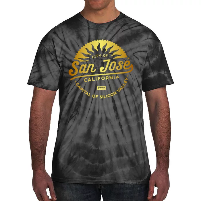 City Of San Jose California 1777 Capital Of Silicon Valley Tie-Dye T-Shirt