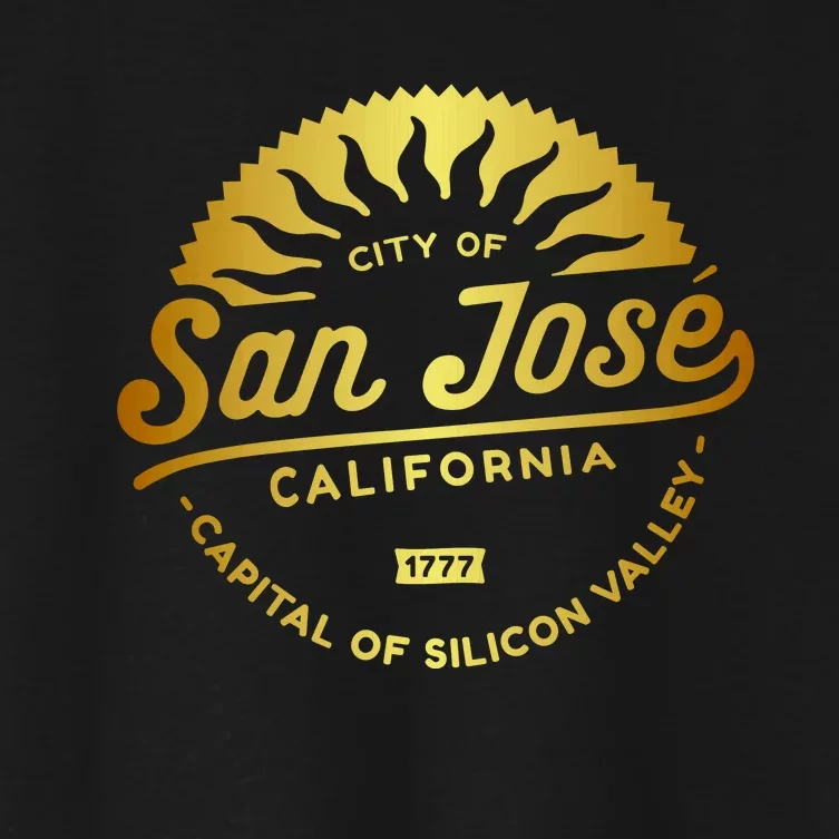 City Of San Jose California 1777 Capital Of Silicon Valley Women's Crop Top Tee