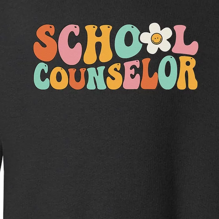 Counseling Office School Guidance Groovy Back To School Toddler Sweatshirt