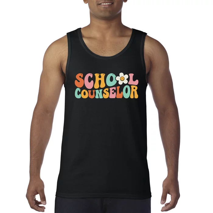 Counseling Office School Guidance Groovy Back To School Tank Top