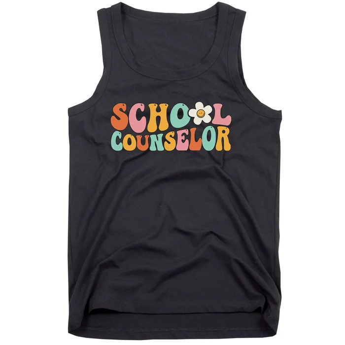 Counseling Office School Guidance Groovy Back To School Tank Top