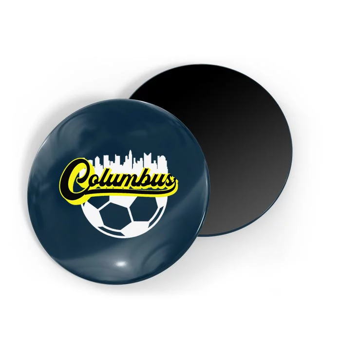 Columbus Ohio Soccer Apparel City Skyline Futbol Magnet