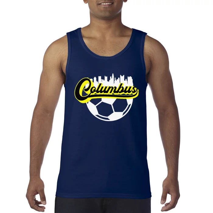 Columbus Ohio Soccer Apparel City Skyline Futbol Tank Top