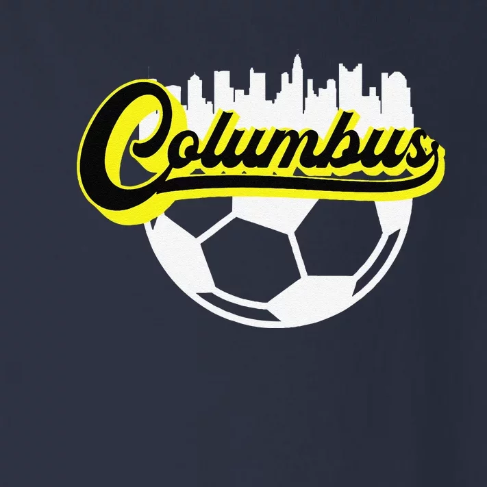 Columbus Ohio Soccer Apparel City Skyline Futbol Toddler Long Sleeve Shirt