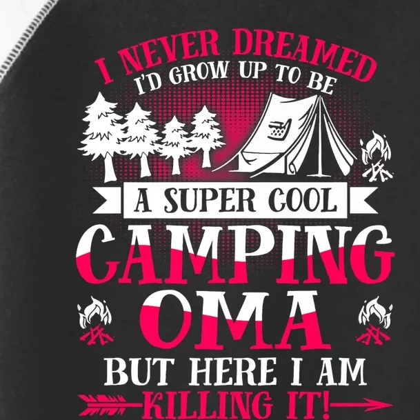 Camping Oma Supper Cool Oma Summer Holiday Toddler Fine Jersey T-Shirt