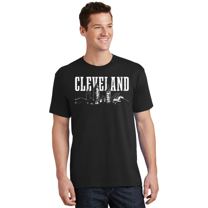 Cleveland Ohio Skyline Pride Vintage Cleveland T-Shirt