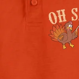 Cool Oh Snap! Funny Turkey With Wishbone Thanksgiving Gift Dry Zone Grid Performance Polo