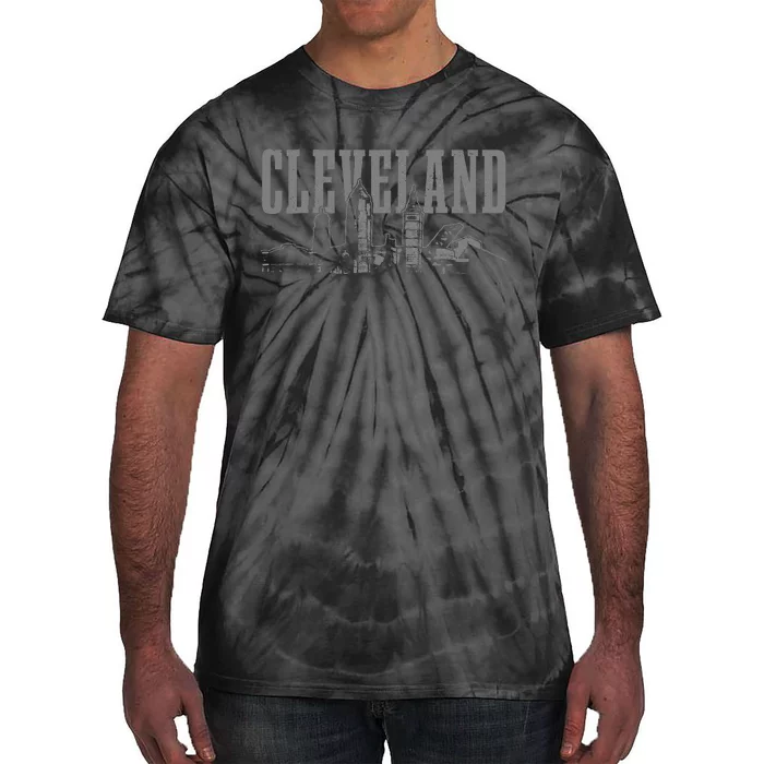 Cleveland Ohio Skyline Pride Vintage Cleveland Tie-Dye T-Shirt