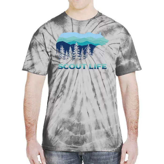 Camping Outdoor Scouting Hiking Scout Life Tie-Dye T-Shirt