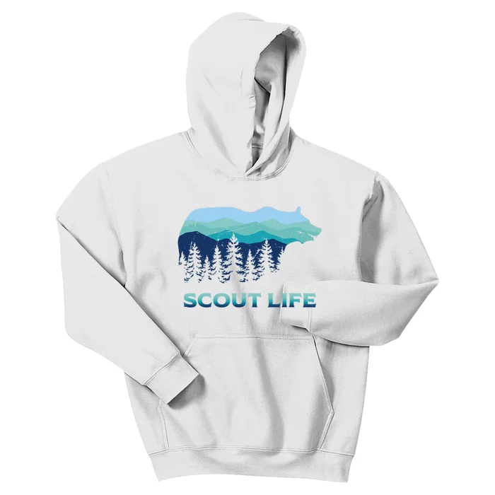 Camping Outdoor Scouting Hiking Scout Life Kids Hoodie