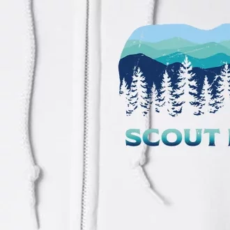 Camping Outdoor Scouting Hiking Scout Life Full Zip Hoodie