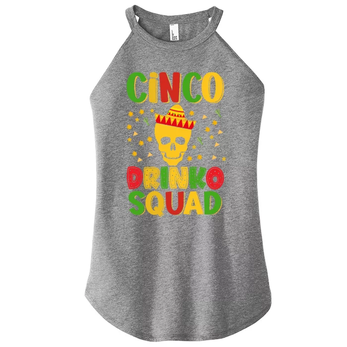 Cinco O Squad Cinco De Mayo Party Time Cool Gift Women’s Perfect Tri Rocker Tank