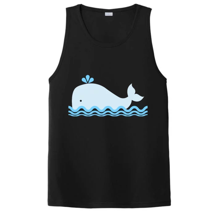 Cute Ocean Sea Life Whale Performance Tank