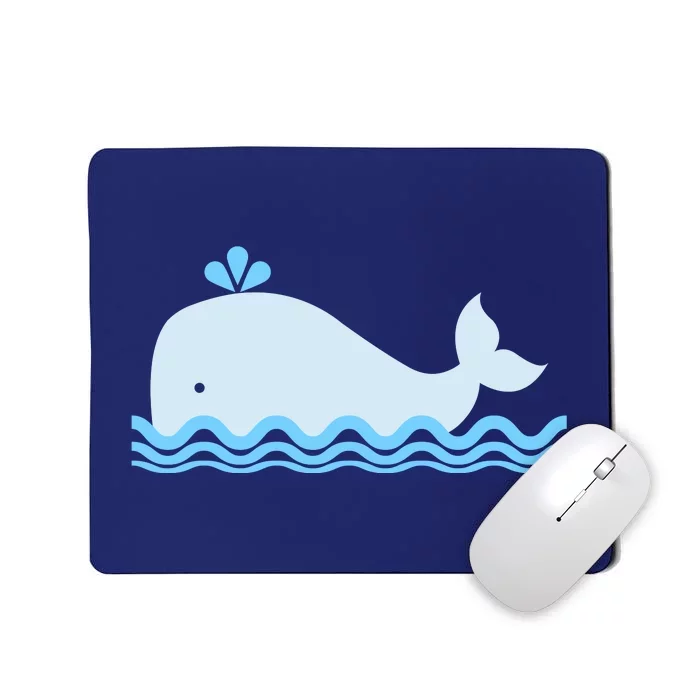 Cute Ocean Sea Life Whale Mousepad