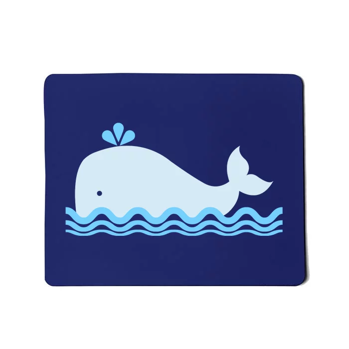 Cute Ocean Sea Life Whale Mousepad