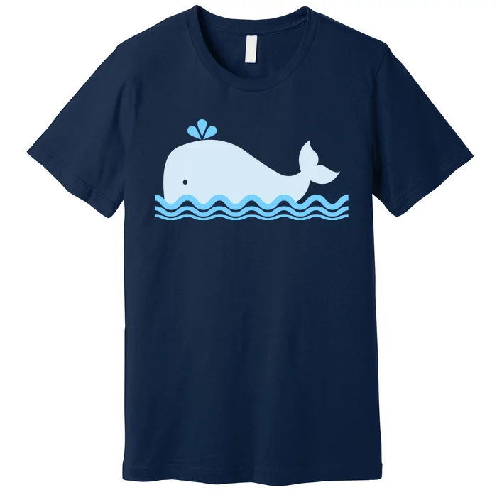 Cute Ocean Sea Life Whale Premium T-Shirt