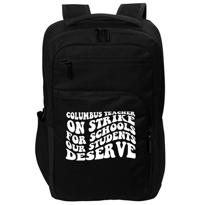 Columbus Ohio School Teachers Strike Impact Tech Backpack