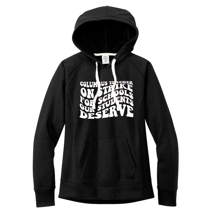 Columbus Ohio School Teachers Strike Women's Fleece Hoodie