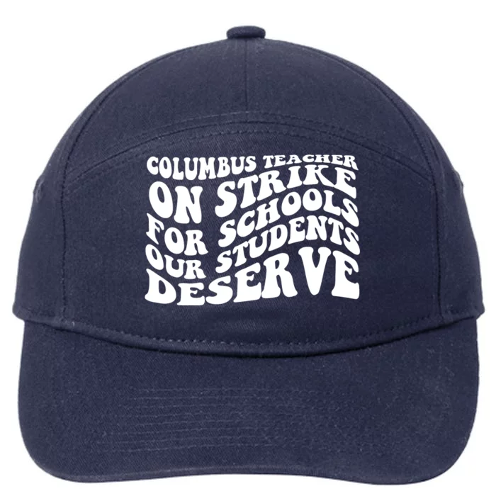 Columbus Ohio School Teachers Strike 7-Panel Snapback Hat