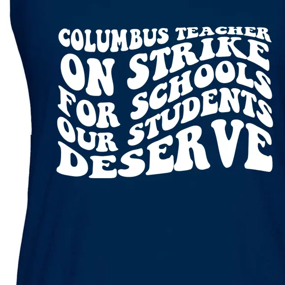 Columbus Ohio School Teachers Strike Ladies Essential Flowy Tank