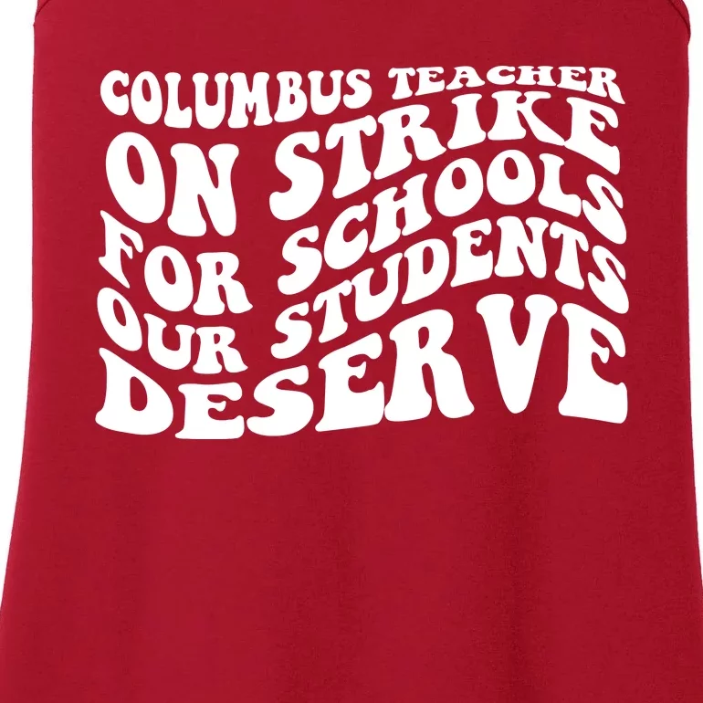 Columbus Ohio School Teachers Strike Ladies Essential Tank