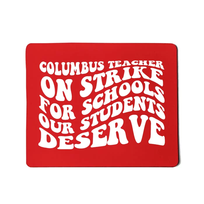 Columbus Ohio School Teachers Strike Mousepad