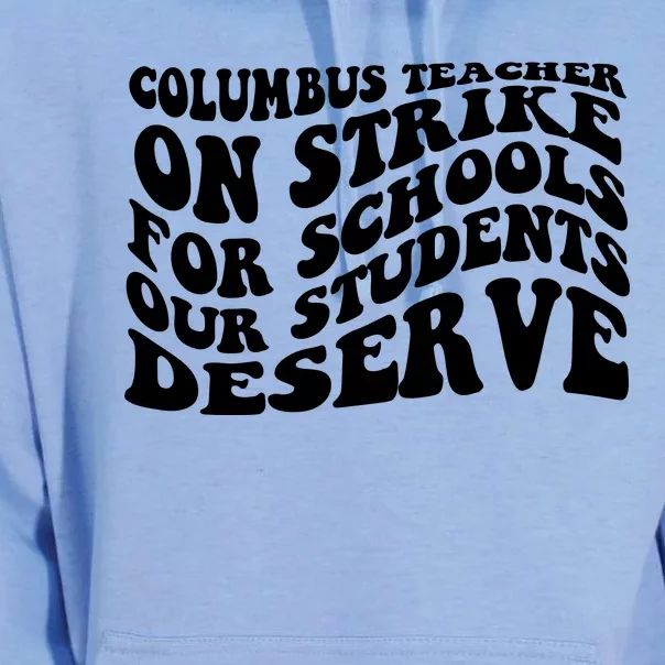 Columbus Ohio School Teachers Strike Unisex Surf Hoodie