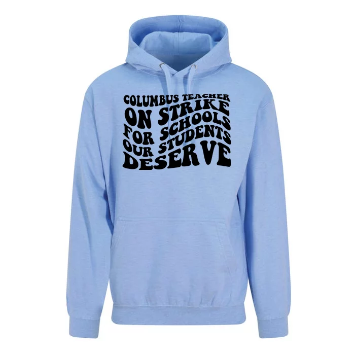 Columbus Ohio School Teachers Strike Unisex Surf Hoodie