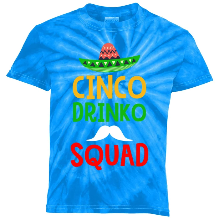 Cinco O Squad O De Mayo Party Great Gift Kids Tie-Dye T-Shirt