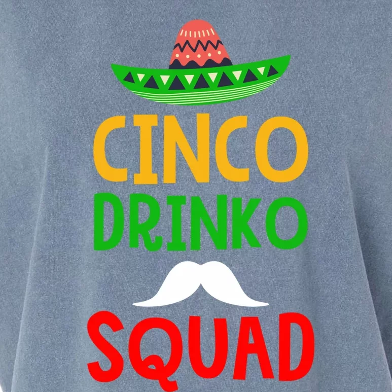 Cinco O Squad O De Mayo Party Great Gift Garment-Dyed Women's Muscle Tee