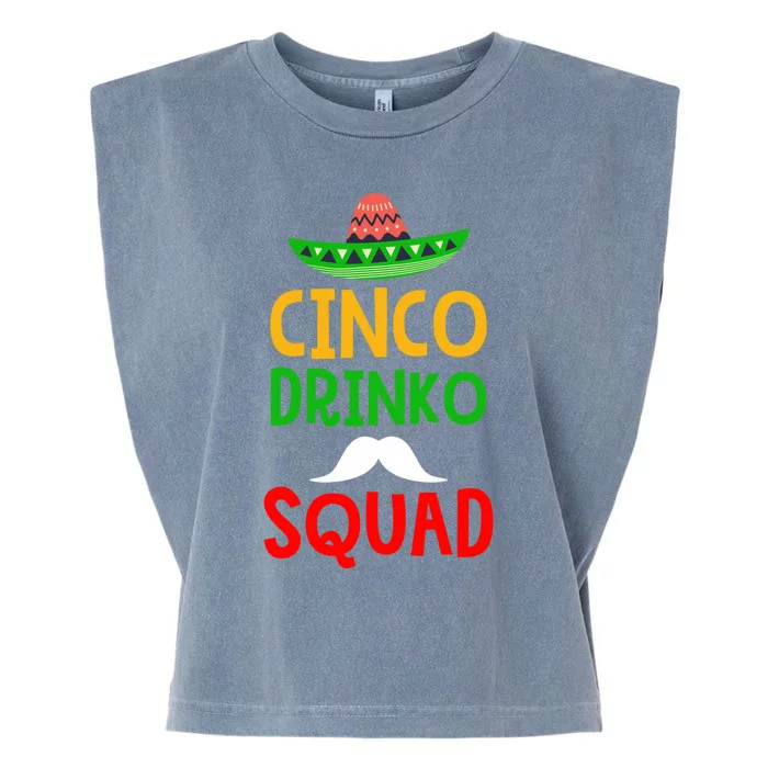 Cinco O Squad O De Mayo Party Great Gift Garment-Dyed Women's Muscle Tee