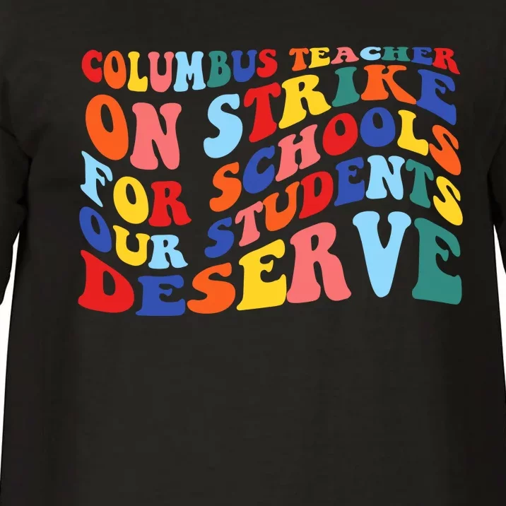 Columbus Ohio School Teachers Strike Retro Style Comfort Colors T-Shirt