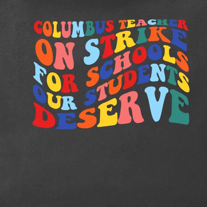 Columbus Ohio School Teachers Strike Retro Style Zip Tote Bag