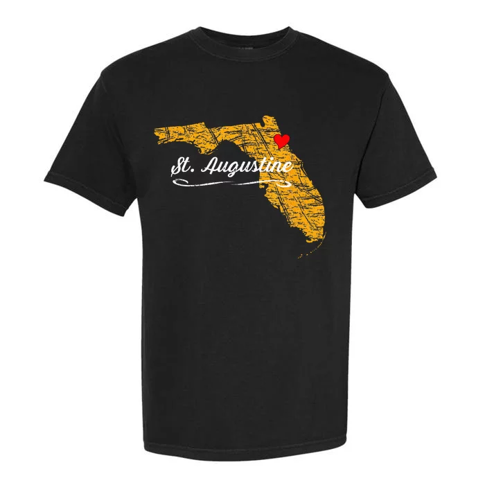 City Of St. Augustine FLORIDA Vacation Souvenir Garment-Dyed Heavyweight T-Shirt