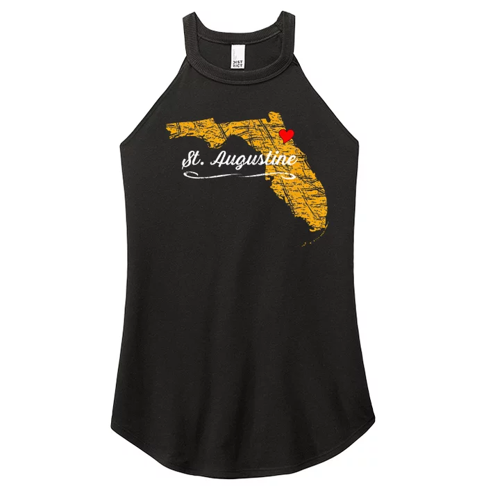 City Of St. Augustine FLORIDA Vacation Souvenir Women’s Perfect Tri Rocker Tank