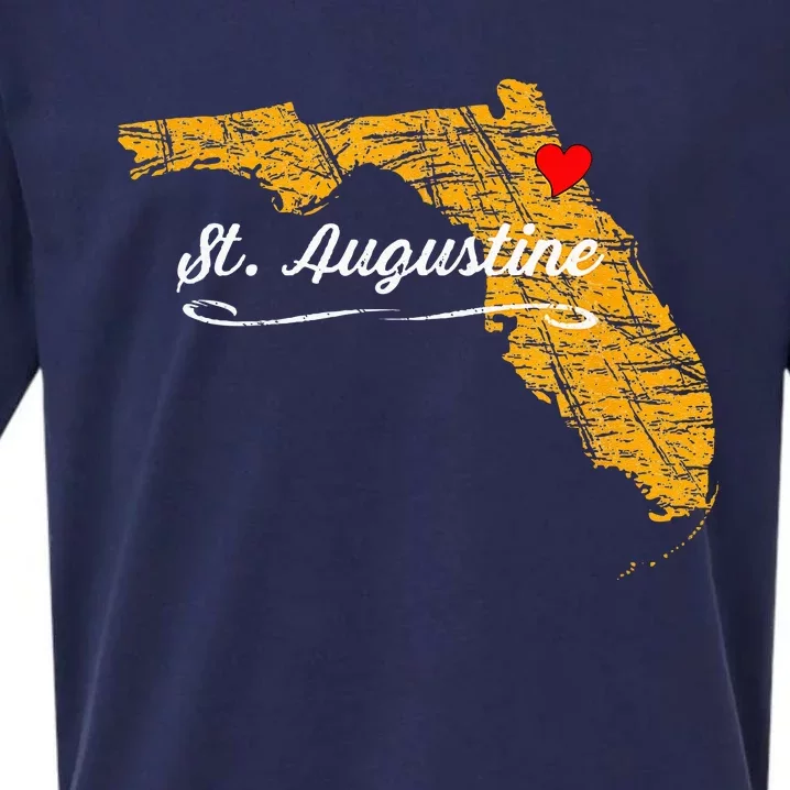 City Of St. Augustine FLORIDA Vacation Souvenir Sueded Cloud Jersey T-Shirt