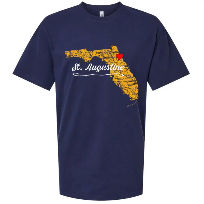 City Of St. Augustine FLORIDA Vacation Souvenir Sueded Cloud Jersey T-Shirt