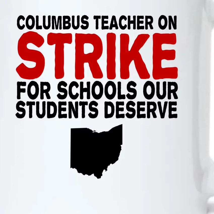 Columbus Ohio School Teachers On Strike Black Color Changing Mug