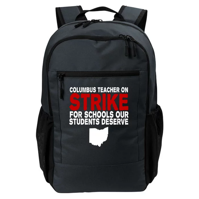 Columbus Ohio School Teachers On Strike Daily Commute Backpack