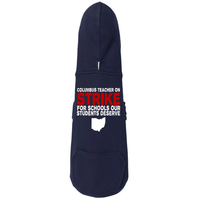 Columbus Ohio School Teachers On Strike Doggie 3-End Fleece Hoodie