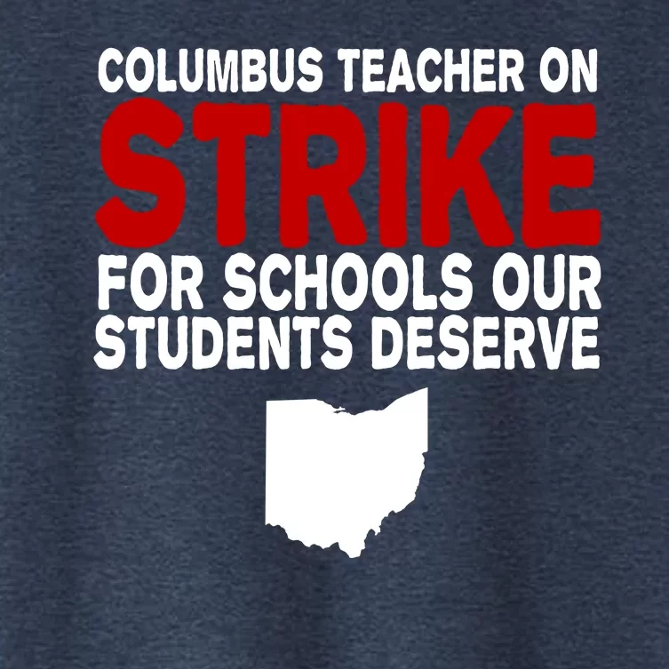 Columbus Ohio School Teachers On Strike Women's Crop Top Tee