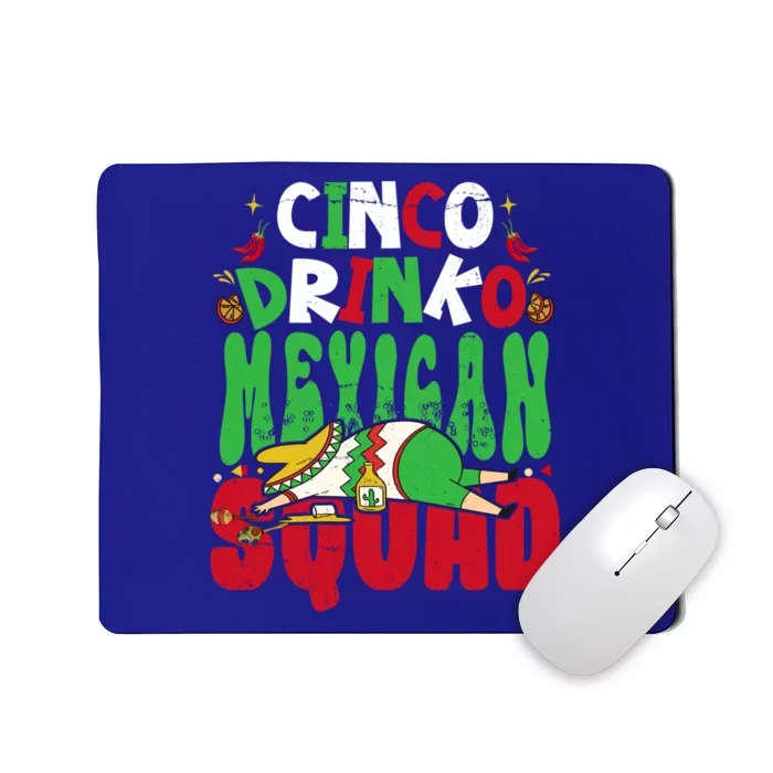 Cinco O Squad Mexican Fiesta Funny Cinco De Mayo Gift Mousepad