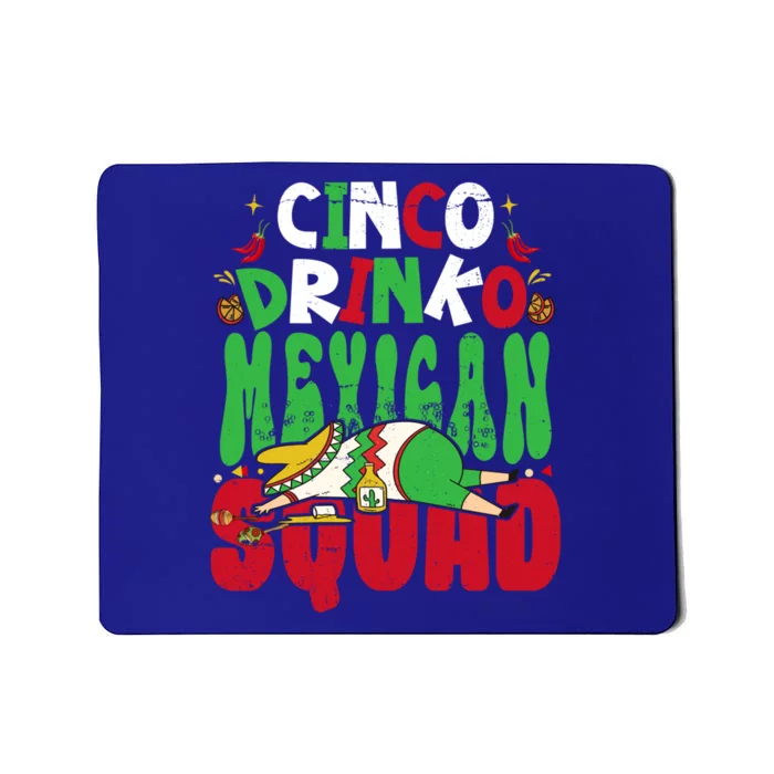 Cinco O Squad Mexican Fiesta Funny Cinco De Mayo Gift Mousepad