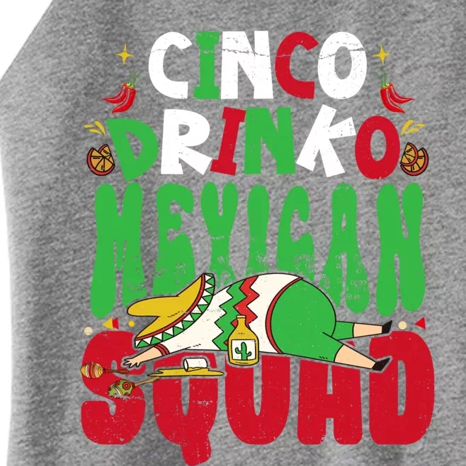 Cinco O Squad Mexican Fiesta Funny Cinco De Mayo Gift Women’s Perfect Tri Rocker Tank