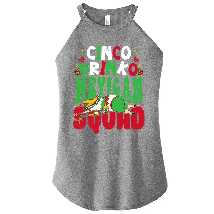 Cinco O Squad Mexican Fiesta Funny Cinco De Mayo Gift Women’s Perfect Tri Rocker Tank