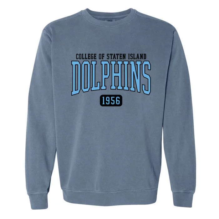 College Of Staten Island Dolphins Est. Date Garment-Dyed Sweatshirt